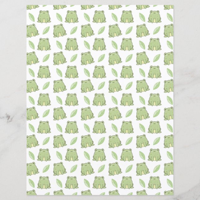 Frogs And Leaves Scrapbook  (Front)