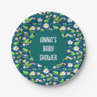 Frogs and Lily Pads Cute Birthday BABY SHOWER