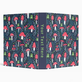 Frogs and Mushrooms Binder, 1" Binder