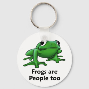 Frogs are people too keychain