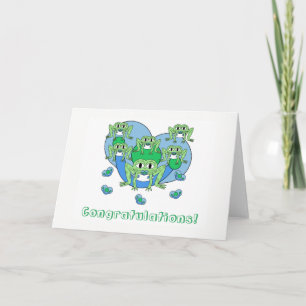 Frogs Baby Greeting Card