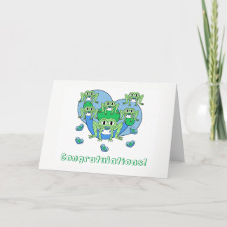 Frogs Baby Greeting Card