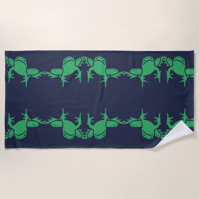 Frogs Beach Towel (Front)
