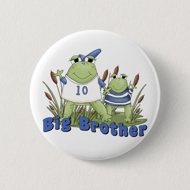 Frogs Big Brother 2 Inch Round Button (Front)