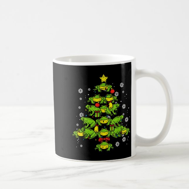Frogs Christmas Tree Animal Xmas Women Men Kids  Coffee Mug (Right)