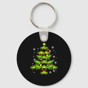 Frogs Christmas Tree Animal Xmas Women Men Kids  Keychain