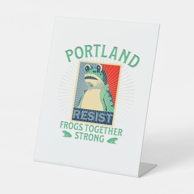 Frogs Classic Pedestal Sign (Front)