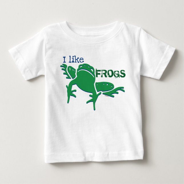 Frogs I Like Graphics T-Shirt (Front)