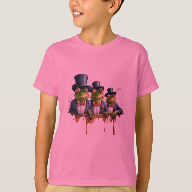 Frogs in Elegance T-Shirt (Front)
