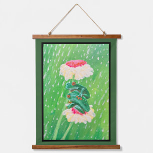Frogs in the Rain Hanging Tapestry