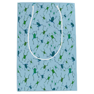 Frogs Jumping for Joy Medium Gift Bag