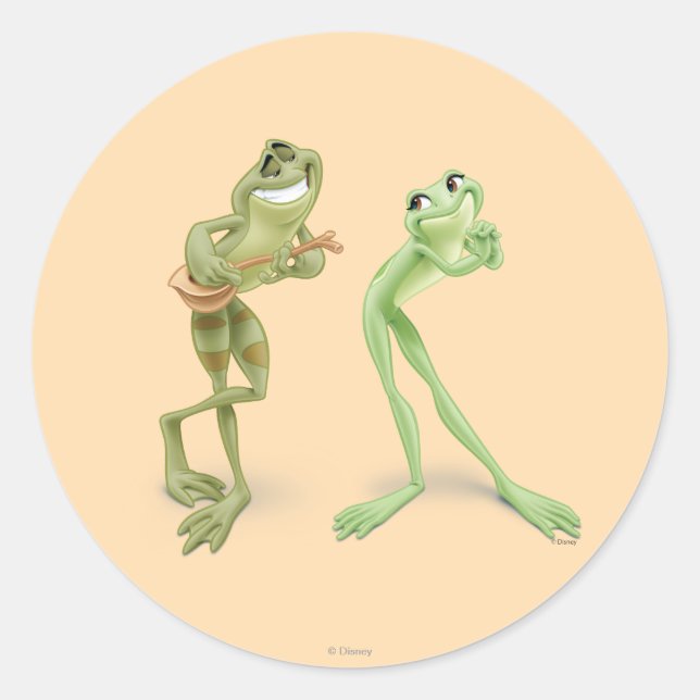Frogs Music Classic Round Sticker (Front)