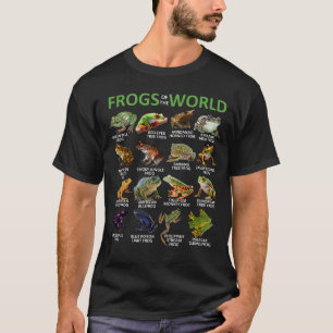Frogs Of The World Love Frogs Herpetology Kids T-Shirt