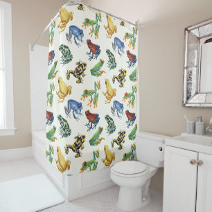 Frogs on natural white