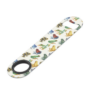 Frogs on natural white bar key