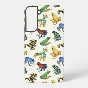 Frogs on natural white samsung galaxy case