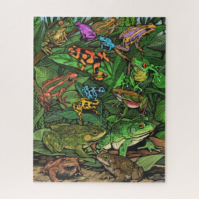 Frogs Puzzle (Vertical)