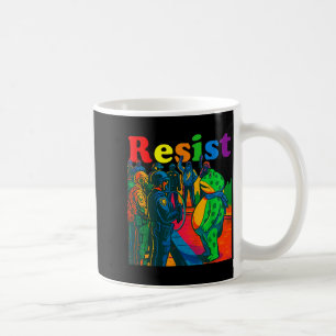 Frogs Resist Portland Frog Protest Vintage Activis Coffee Mug