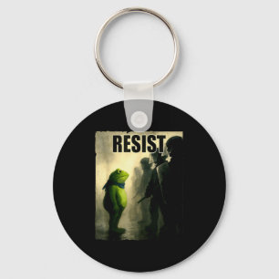 Frogs Resist Portland Frog Protest Vintage Activis Keychain