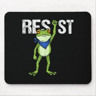Frogs Resist - Rtland Frog Protest Funny Mouse Pad