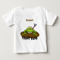 Frogs rule funny green frog cartoon