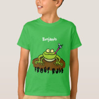 Frogs rule funny green frog cartoon