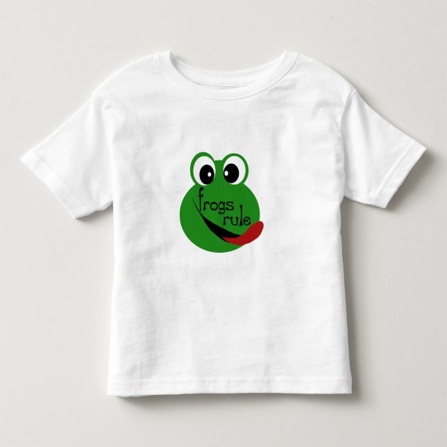 Frogs Rule Toddler T-shirt (Front)