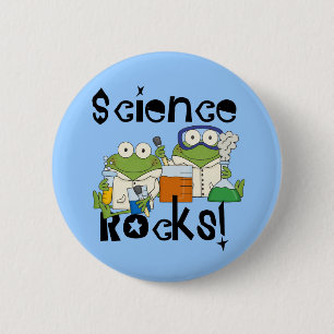 Frogs Science Rocks 2 Inch Round Button
