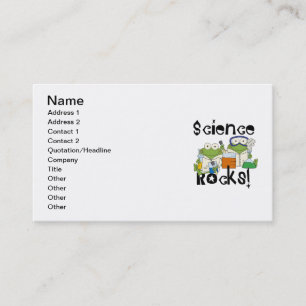 Frogs Science Rocks Business Card