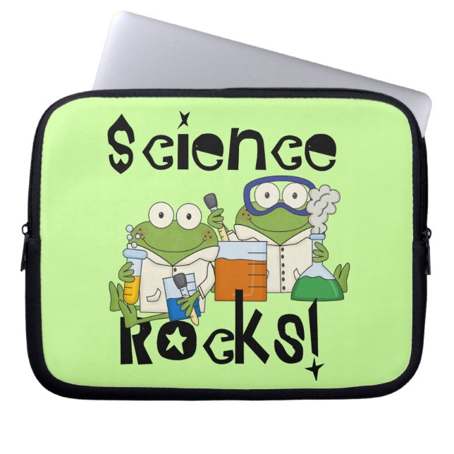 Frogs Science Rocks Laptop Sleeve (Front)