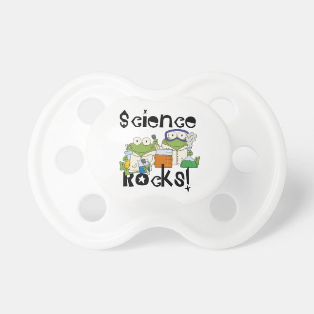 Frogs Science Rocks Pacifier (Front)