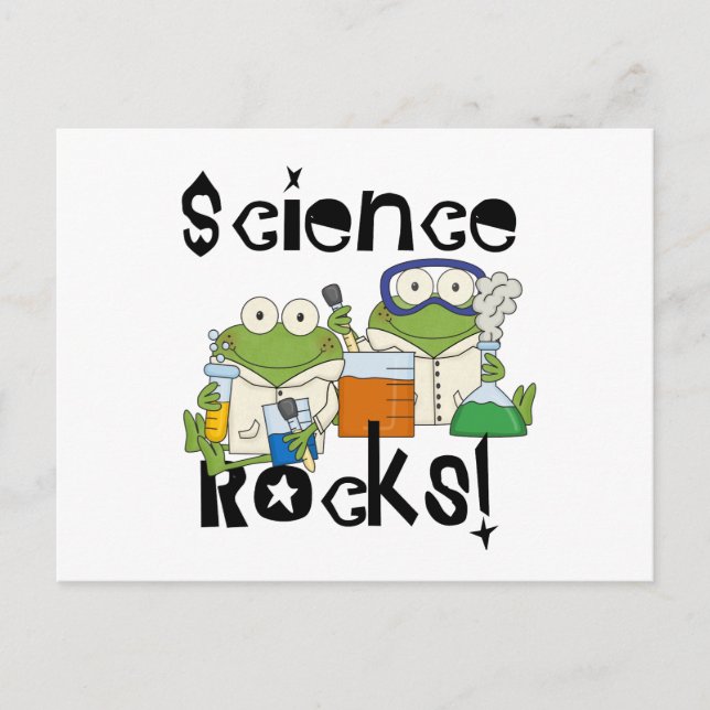 Frogs Science Rocks Postcard (Front)