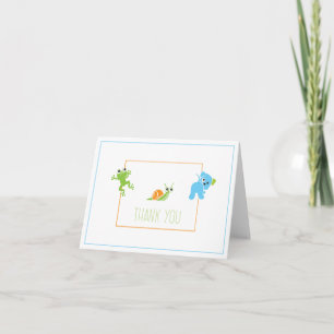 Frogs, Snails and Puppy Dog Tails Thank You Card