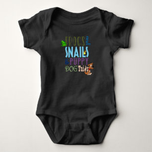 Frogs Snails Puppy Dog Tails Boy Baby Bodysuit