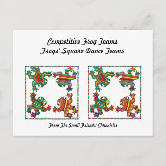 Frogs' Square Dance Tea,s Postcard
