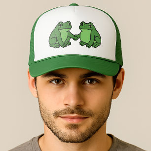 Frogs Together Strong Portland Frog Protest Trucker Hat