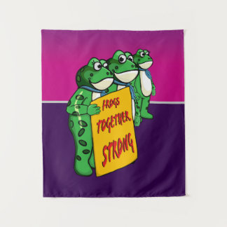 Frogs Together Strong Tapestry