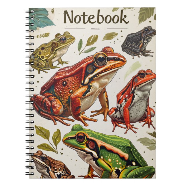 Frogs Vintage Notebook  (Front)