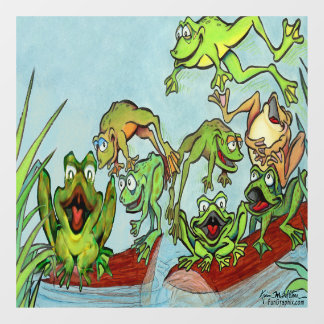 Frogs Window Cling