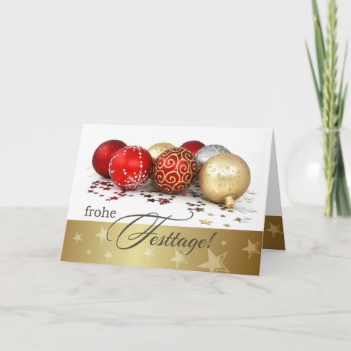 Frohe Weihnachten German Christmas Cards | Zazzle CA