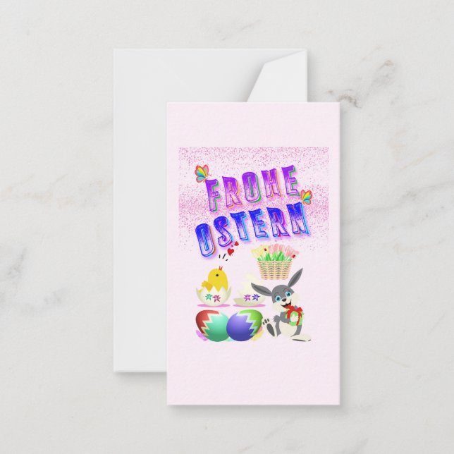 Frohe Ostern Card (Front)