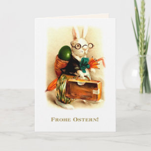 Frohe Ostern. Carte Pâques en allemand