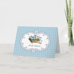 Frohe Ostern. Carte Pâques en allemand