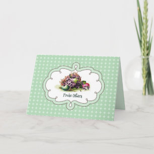 Frohe Ostern. Easter Card in German