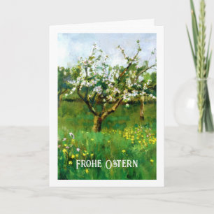 Frohe Ostern. Fine Art German Easter Card