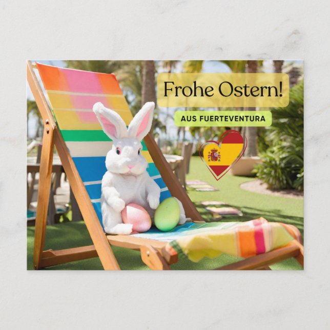 Frohe Ostern Fuerteventura Postcard (Front)