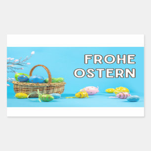 Frohe Ostern, German Happy Easter Sticker