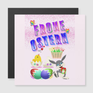 Frohe Ostern Magnetic Invitation