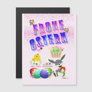 Frohe Ostern Magnetic Invitation