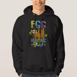 Frohe Ostern T-Shirt Tired Sloth Funny Easter Hoodie